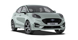 Ford Puma in mintgrün, kompakter SUV mit modernem Design und sportlichen Akzenten.
